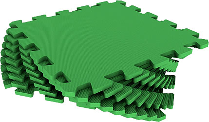 зелёный коврик пазл, eco cover