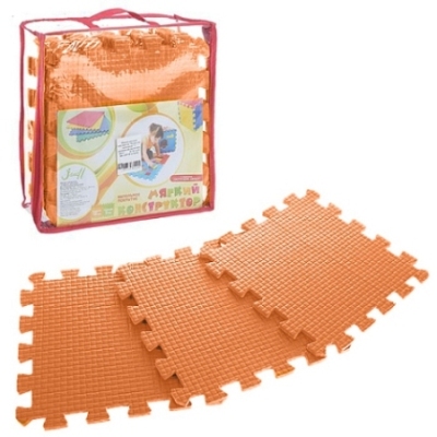 оранжевые детские коврики пазлы