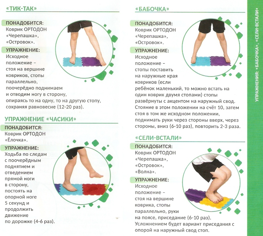 упражнения для ортопедических массажных ковриков ортодон, 4 страница