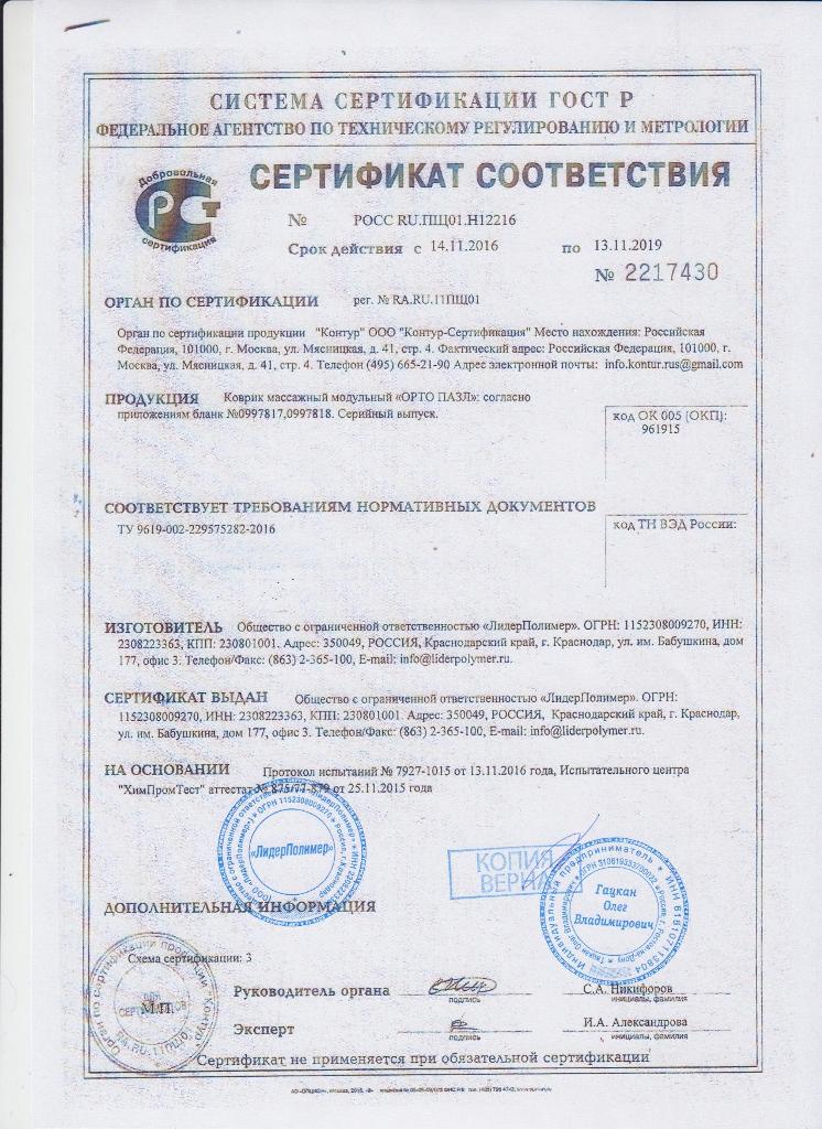 сертификат 1стр Ортопазл