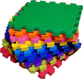 разноцветный коврик пазл конструктор