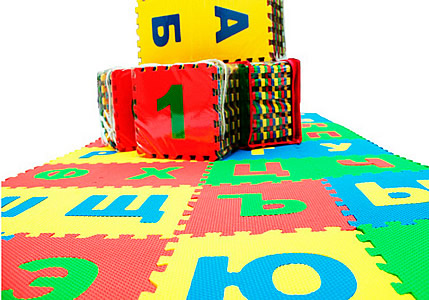 Детские развивающие коврики пазлы "Английский алфавит"