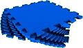 синий мягкий коврик пазл 33*33см, экопром