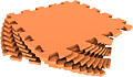 оранжевый мягкий коврик пазл 33*33см, экопром