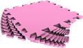 розовый мягкий коврик пазл 33*33см, экопром